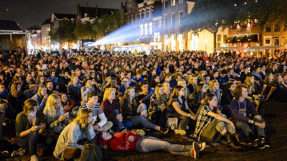 KEIweek openlucht bios Vismarkt van een paar jaar terug