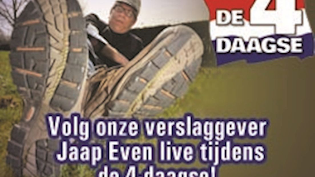 Jaap loopt de Vierdaagse!