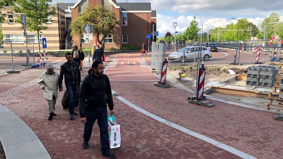 De combinatie fietsers en voetgangers zorgt voor gevaarlijke situaties (Rechten: RTV Drenthe/Petra Wijnsema)