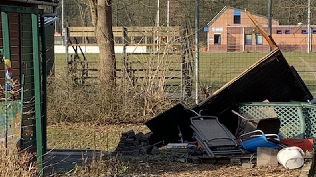 Veel tuinen hebben schade opgelopen