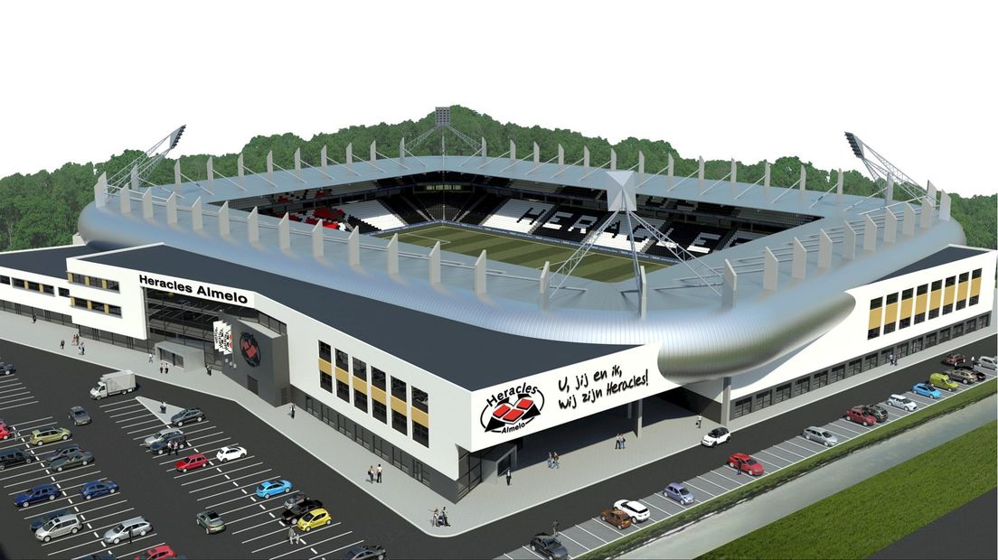 Impressie 'vernieuwbouw' Polman Stadion