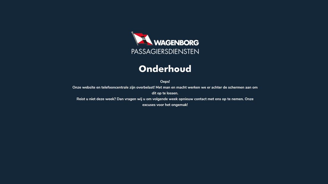 De Wagenborg website dinsdagochtend