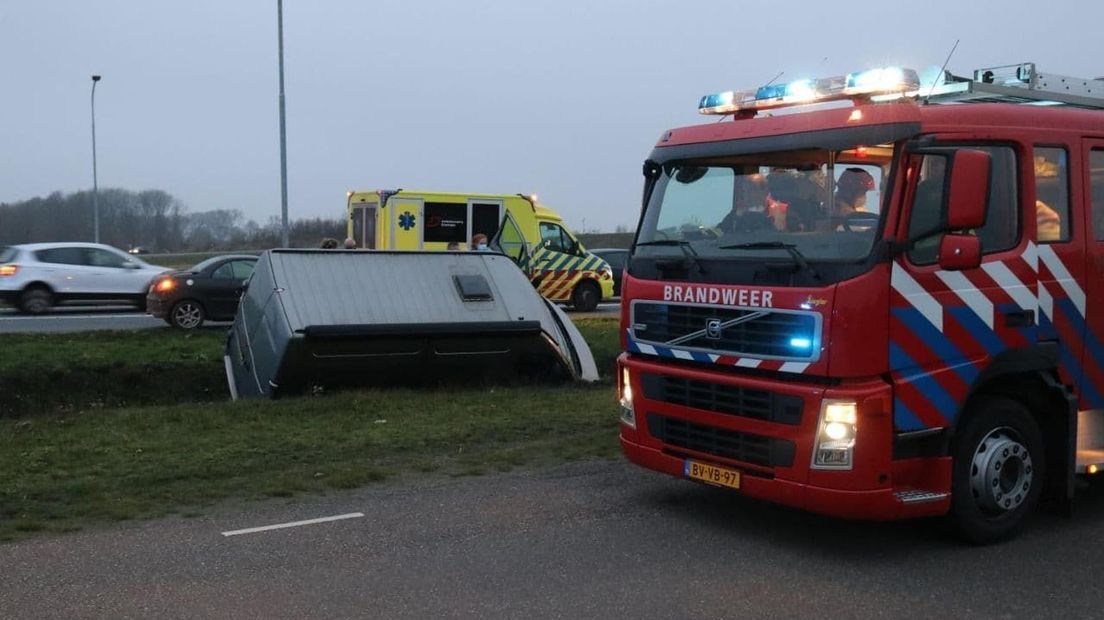Ambulance en brandweer waren snel ter plaatste