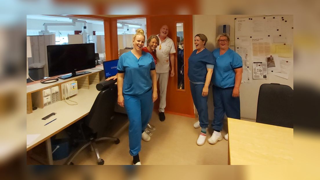 Peter Elgersma mei kollega's yn it Tsjongerskâns