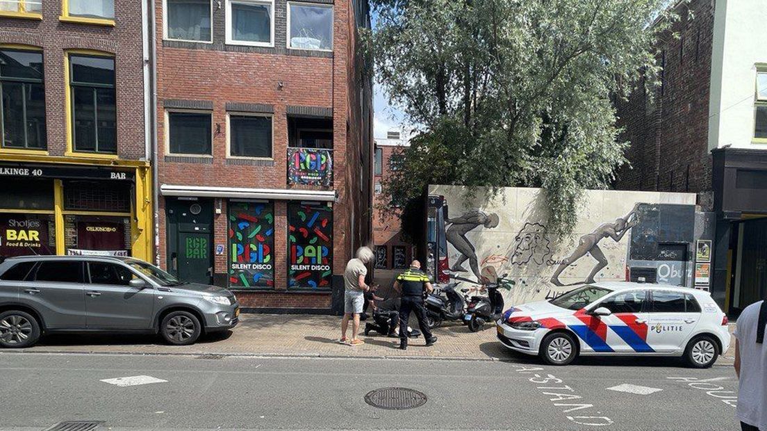 De arrestatie van de verdachte