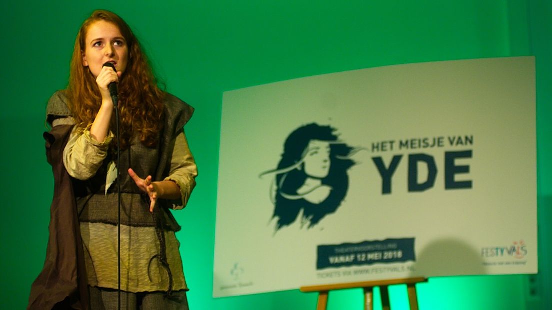 Lisanne Dijkstra vertolkt de rol van het meisje van Yde (Rechten: Jeroen Kelderman/RTV Drenthe)