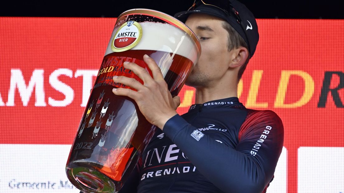 Giant beer glass Amstel Gold Race is not allowed