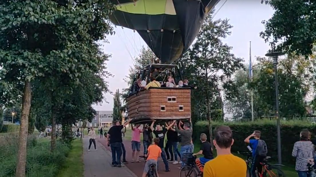 De reddingsactie in Nijkerk.