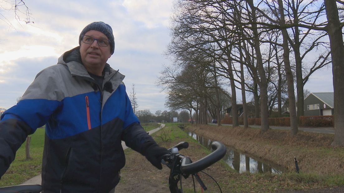 Hans Plantenga wil dat er een betere fietsverbinding komt tussen dorpskernen