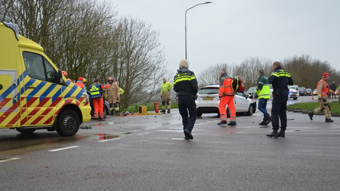 Verschillende hulpdiensten rukten uit