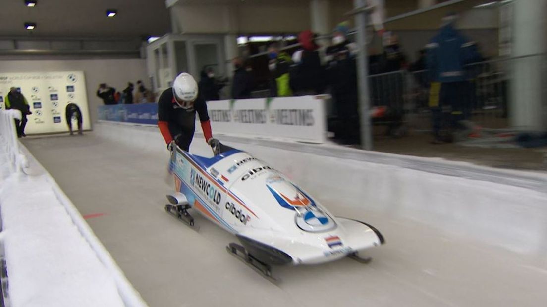 Karlien Sleper in actie in Winterberg.