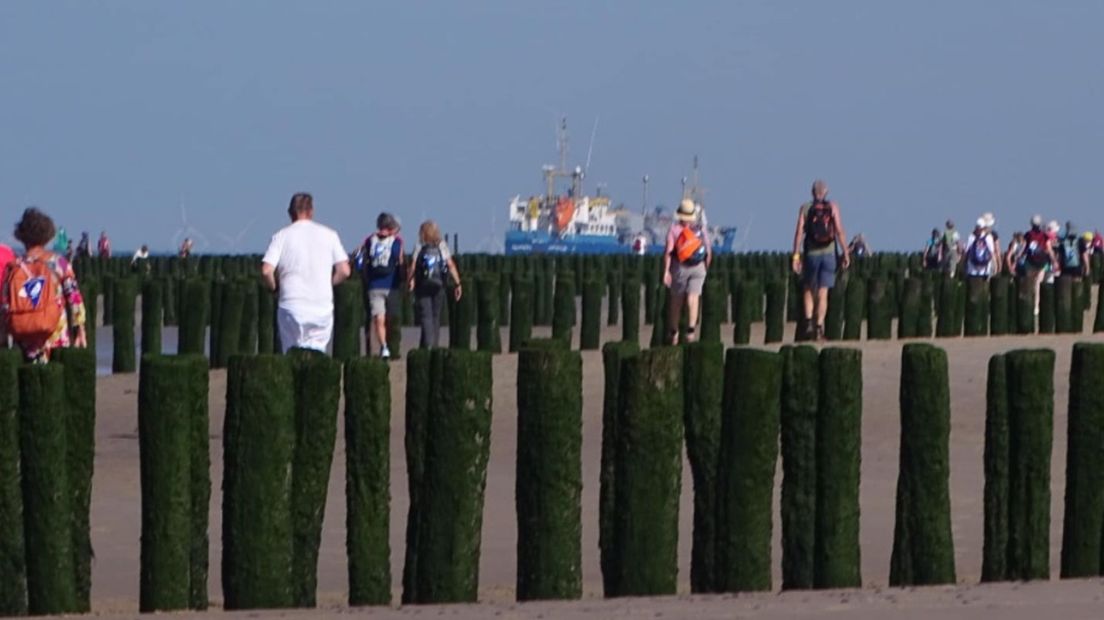 Deelnemers aan de Strandvijfdaagse
