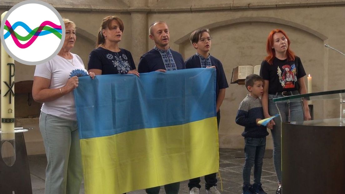 Oekraïners zingen volkslied