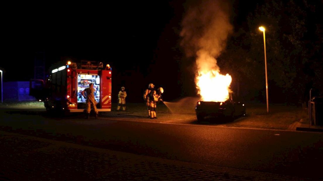 Autobrand in Oldenzaal