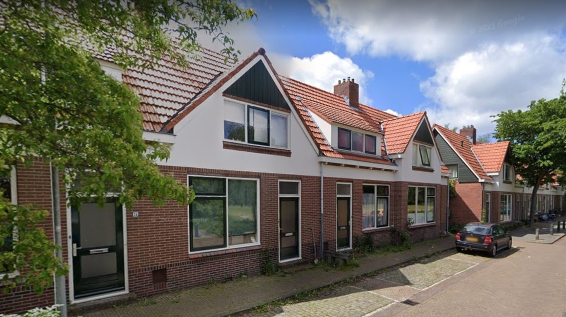 Enkele woningen aan de St. Vitusstraat in Winschoten