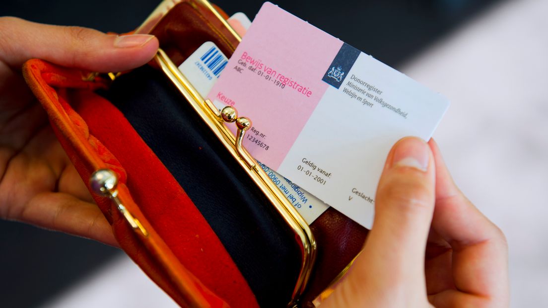 Steeds meer mensen in het donorregister (Rechten: ANP XTRA / Frank van Beek)