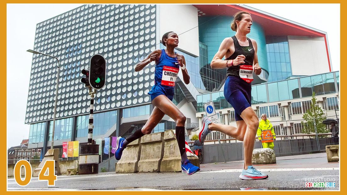 04 Atletiek: Utrecht op z'n mooist: Eva Cherona tijdens de Singelloop Utrecht