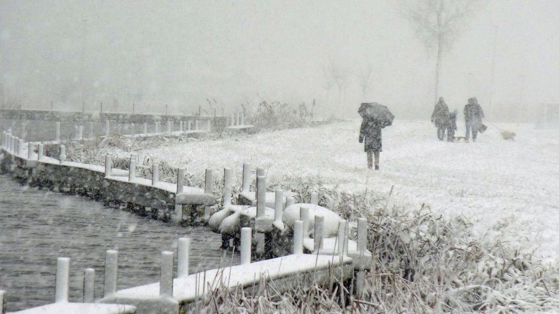 Sneeuw in Leiderdorp