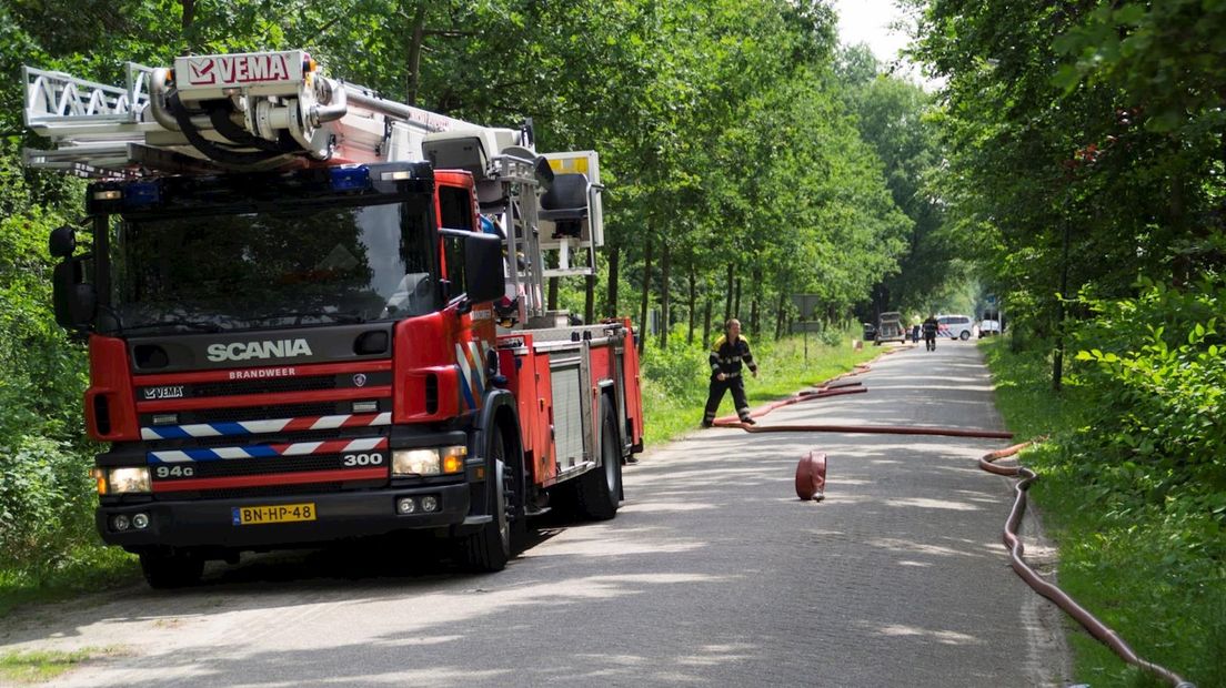 Brand aan Wechelerweg in Diepenveen