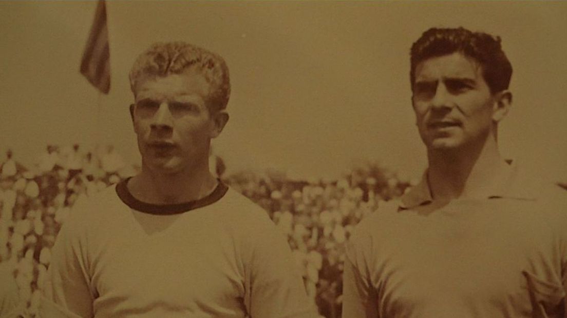 Frans de Munck (rechts) naast Hans Kraay sr.