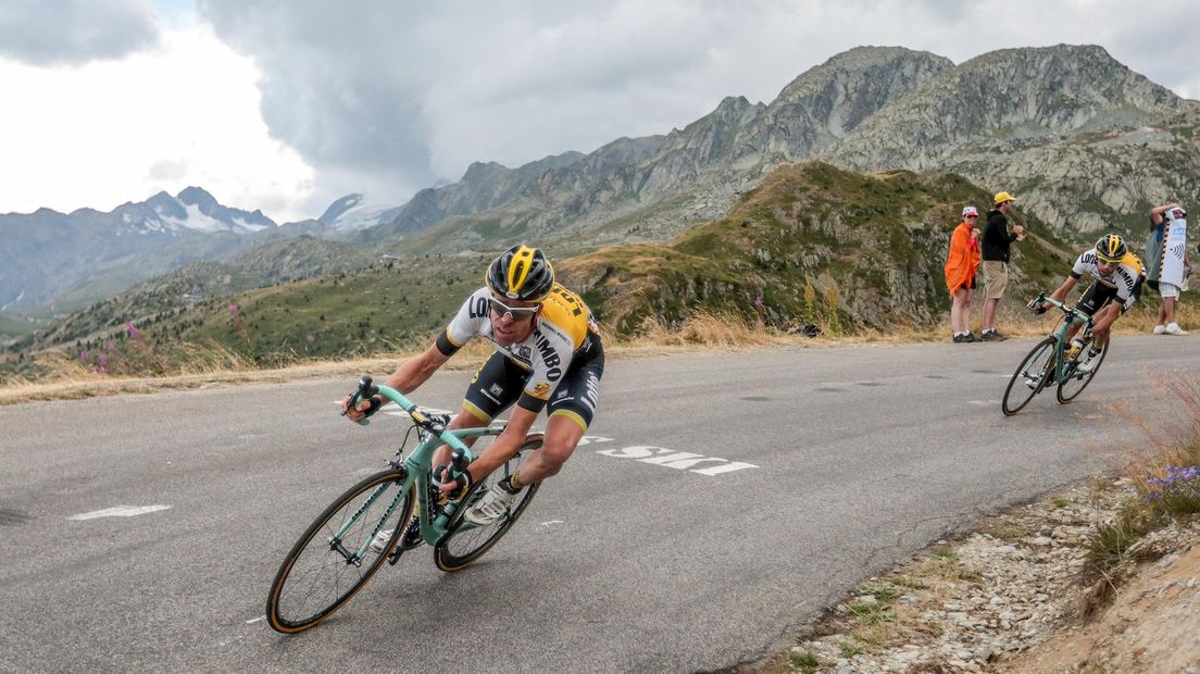 Bram Tankink tijdens de Tour van vorig jaar