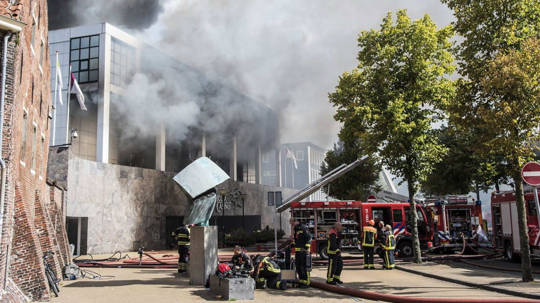 De brand bij de vestiging van Holland Casino in de binnenstad