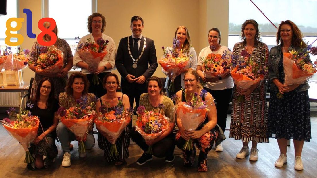 Partners jubilarissen Brandweer Overasselt