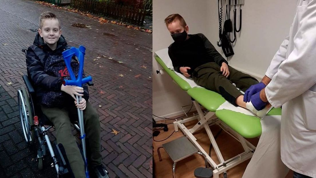 Niek heeft elke dag nog veel verzorging nodig.