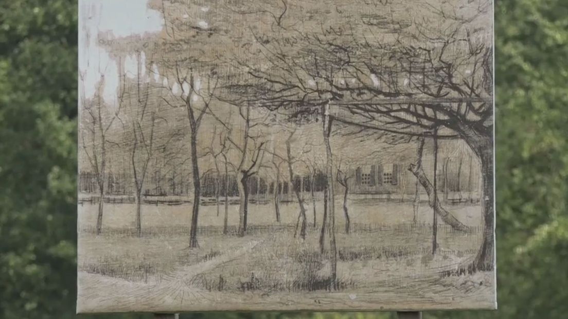 De boomgaard van Zweeloo vastgelegd door Van Gogh