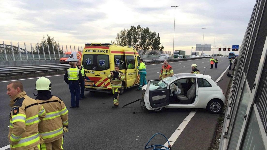 Ongeluk op A28 bij Zwolle-Zuid