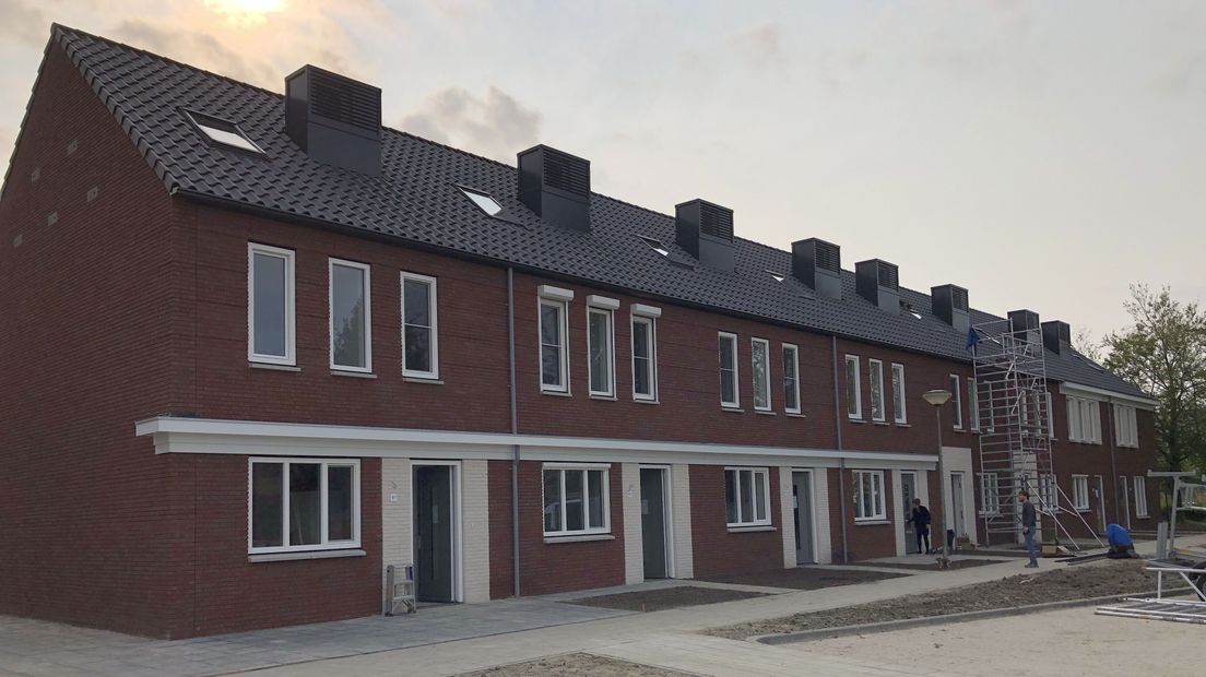 De pas opgeleverde woningen in Opwierde-Zuid