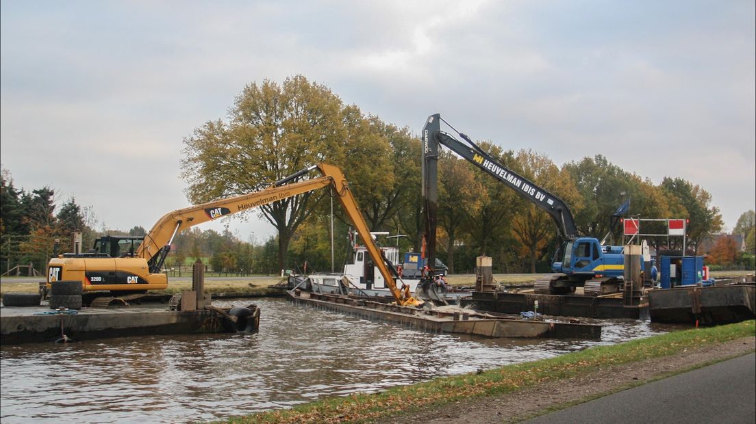 Baggerwerkzaamheden in Overijssel liggen stil