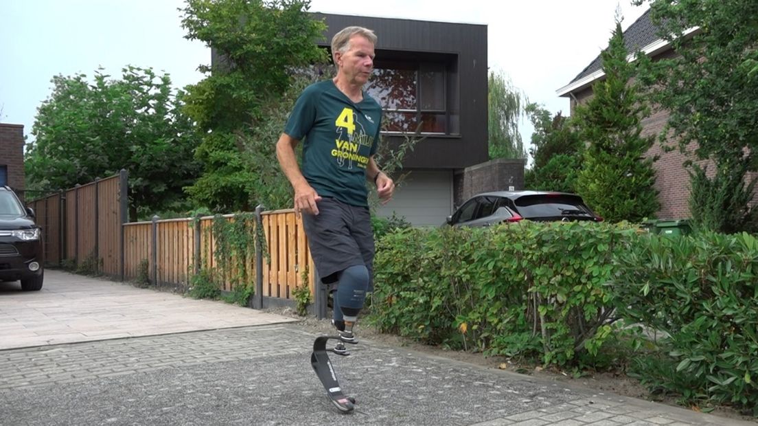 Klaas Talma vertrekt voor zijn hardlooptraining