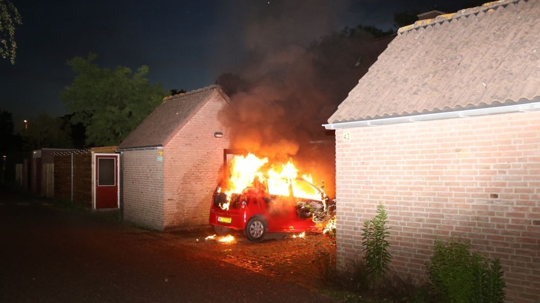 Autobrand in Middelburg