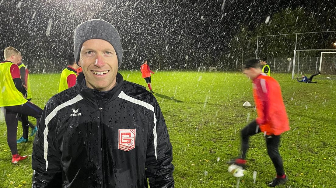De ochtendsessie leverde trainer Robert Oosting een rood neusje op