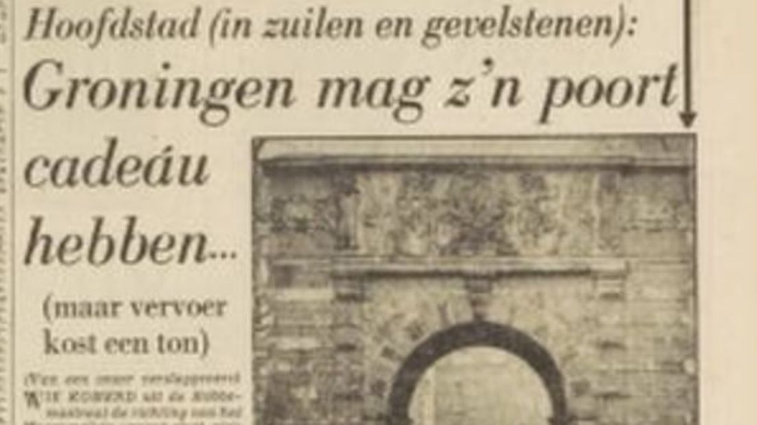 'Het Vrije Volk' had een groot artikel over het terughalen van de Herepoort