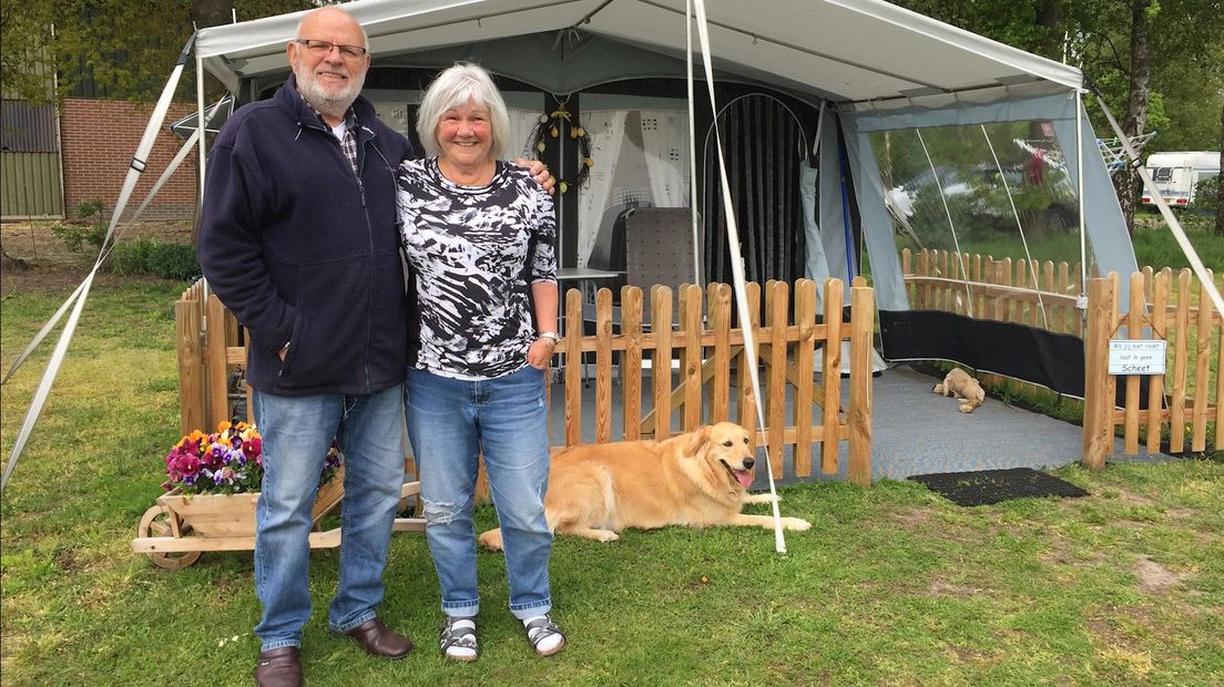 Tevreden campinggasten