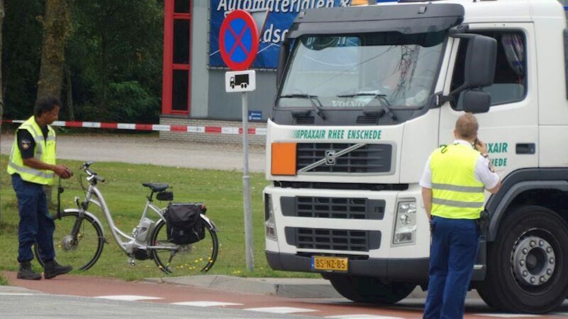 De fietser is zwaar gewond
