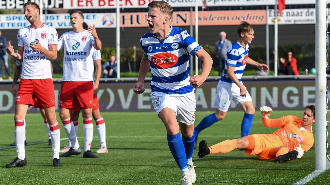 Hero van Lopik maakte vorige week zijn eerste doelpunt in Spakenburg