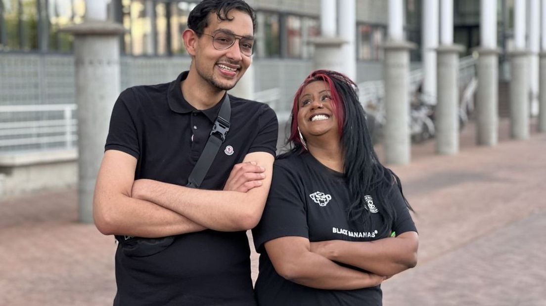 Stadsrapper Daniel Maksimov en wethouder Sunita Biharie