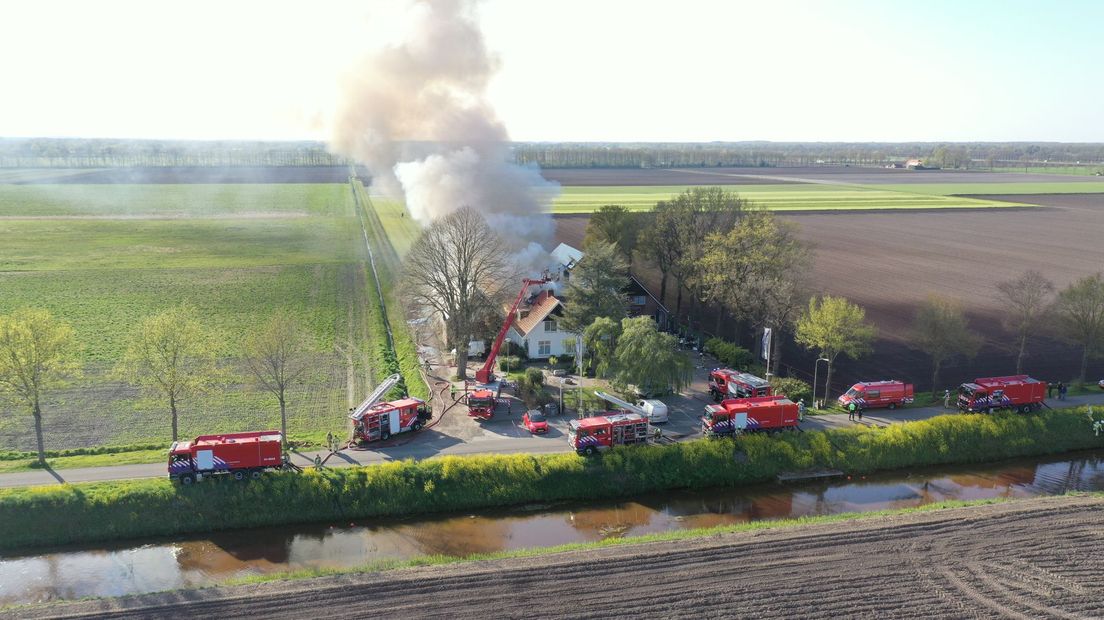 Major fire in hotel in Witteveen