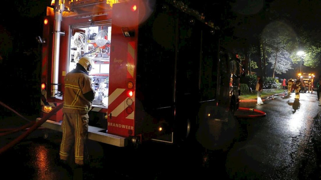 Brand in schuur Enter door blikseminslag