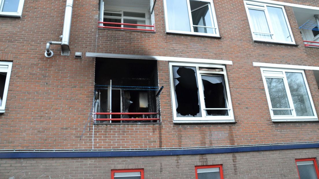 De woning werd door de brand volledig verwoest