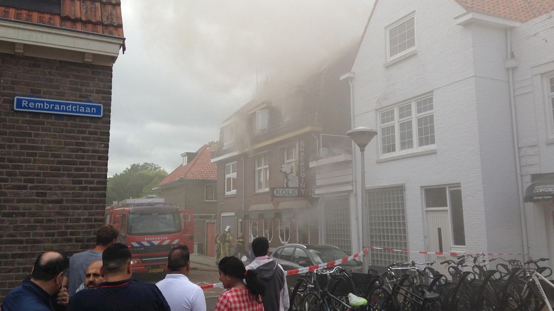 Brand in snackbar in Zwolle RTV Oost
