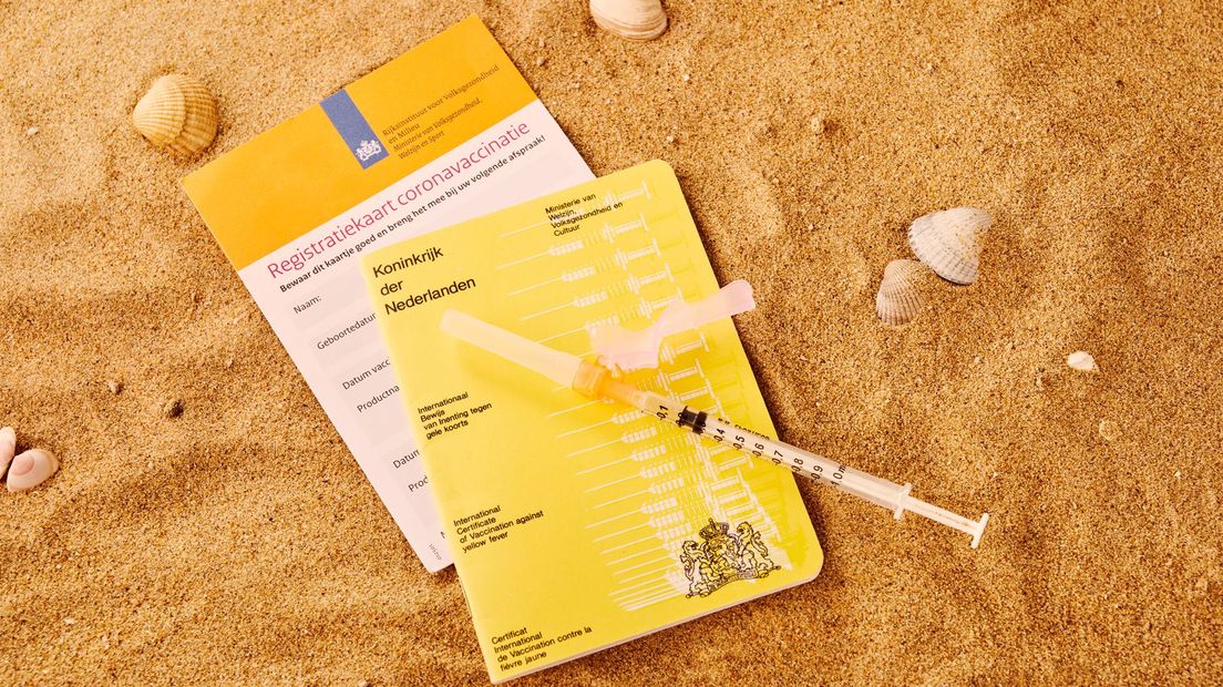 Het gele boekje met de registratiekaart