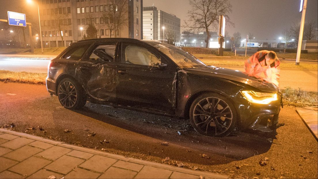 Flinke crash in Deventer