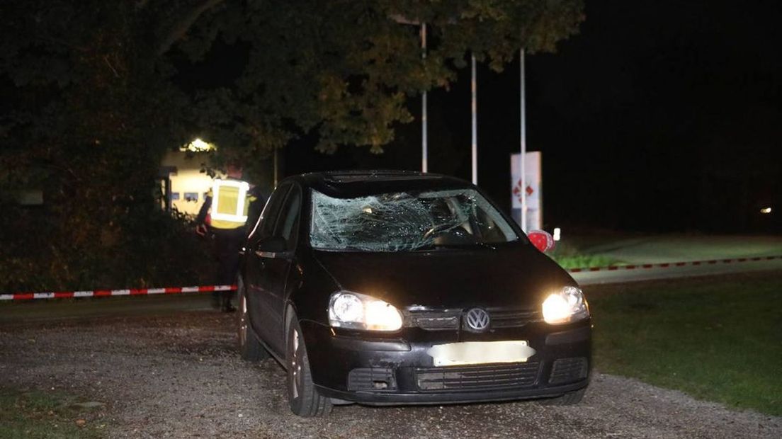 De betrokken auto.