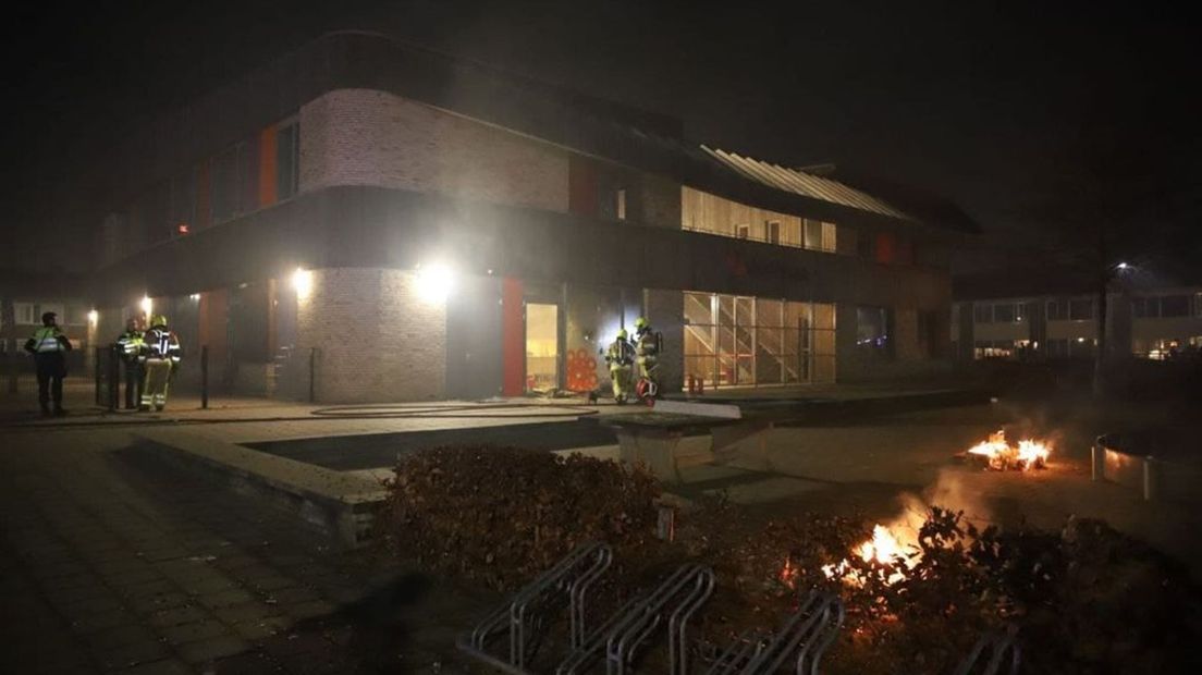Brand op een basisschool in Tiel.