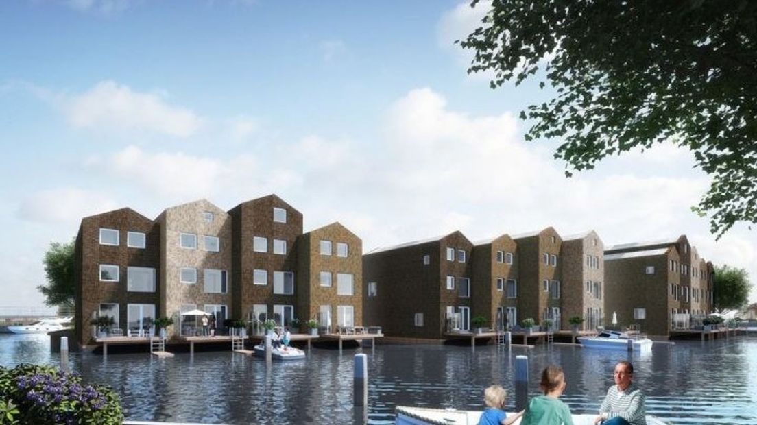 De impressie van de ontwikkelaar (Schuttevaerhaven / Prins Hendrikkade Meppel)