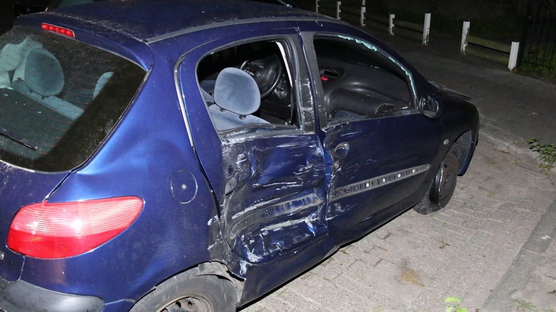 Beschadigde auto